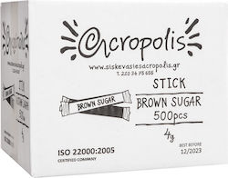 Ακρόπολις Καστανή Ζάχαρη Κρυσταλλική 4gr 500 Sticks Ακρόπολις Καστανή Ζάχαρη Κρυσταλλική 4gr 500 Sticks