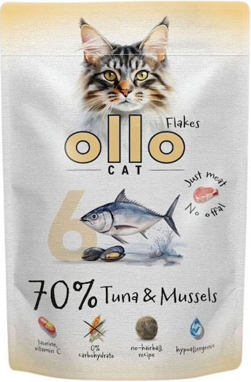 Ollo №6 Мокра Храна За Възрастни Котки С Риба Тон И Миди Без Зърнени Култури 85гр