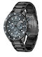 Boss Chromonatix Мъжки Часовник 44mm Хронограф На Батерия С Черна Стоманена Гривна