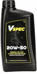 Vspec Simple Mineral Engine Oil 20W50 Harley Davidson '84 '23 B.t '86 '22 Xl Xr Mineral Motor Oil 1L Bottle Vspec Simple Mineral Engine Oil 20W50 Harley Davidson '84 '23 B.t '86 '22 Xl Xr Mineral Motor Oil 1L Bottle