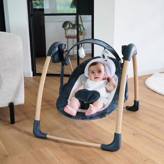 Bo Jungle Electric Baby Bouncer Swing with Music and Vibration Grey for Child up to 9kg