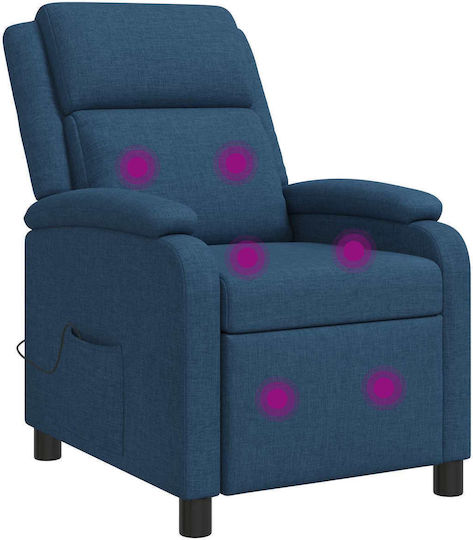 Relax Armchair Massage Blue 66x95x100cm