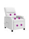 Relax Massage Armchair White 66x95x100cm