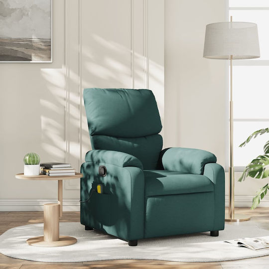 Scaun De Relax Masaj Cu Puf Verde Închis 75x99x99cm