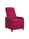 Relax Massage Velvet Red Armchair 66x95x100cm
