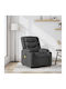 Relax Massage Armchair with Footstool Dark Grey 77x93x99cm