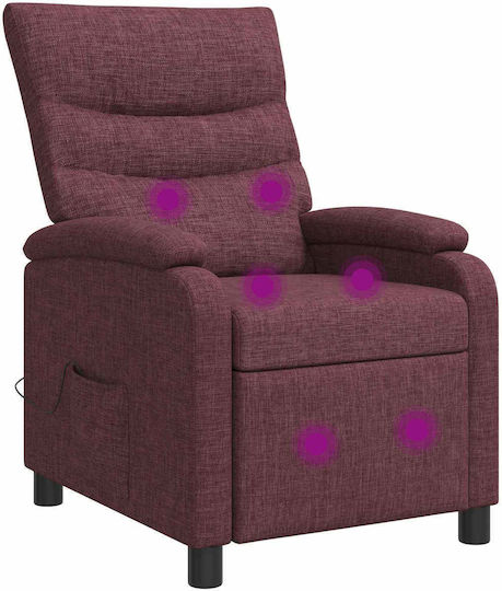 Relax Massage Sessel Lila 66x95x100cm