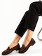 Suede Damen Mokassins in Braune Farbe