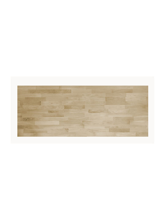 Kazantzidis Rectangular Office Desk Surface Made of Solid Oak Wood 120x66cm EUOAKFJLP30X660X1200
