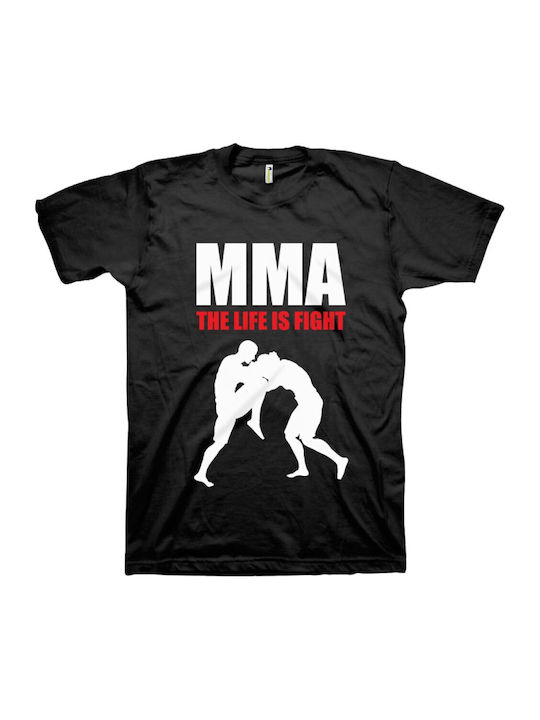 Gorilla Wear Мъжка Къс Ръкав Блуза 85826 За ММА Черна