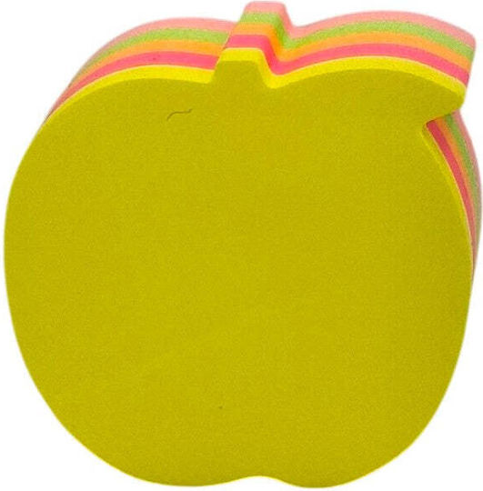 Memo Pads Sticky Notes 7 Pieces Apple 5 Colours 200 Sheets