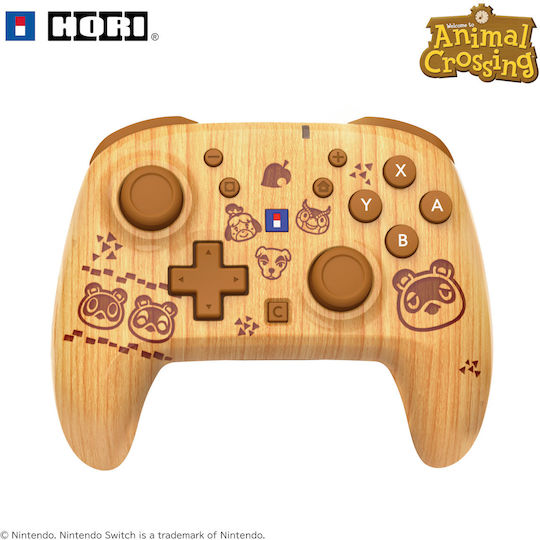 Hori Animal Crossing Безжичен Gamepad за Switch 2 Кафяв