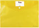 The Littlies File Folder with Button Closure for A4 Paper Yellow
