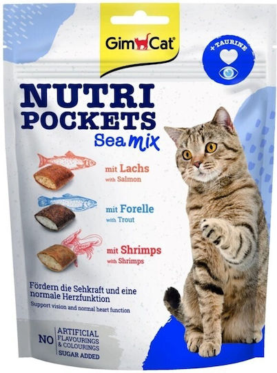 Gimcat Nutri Pockets Mix Marin Răsfăț Pentru Pisici 150g