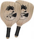 Wooden Beach Rackets Handle 40x22x1.2cm