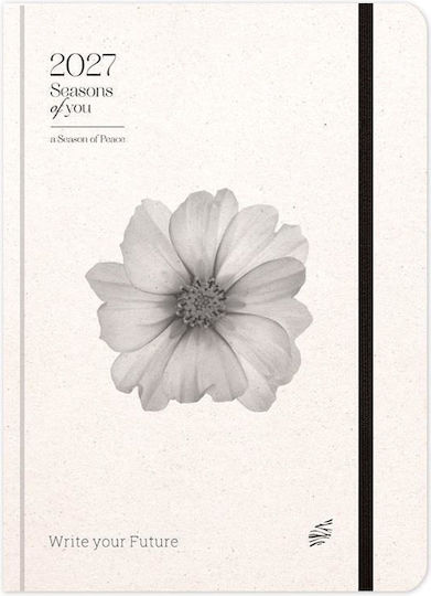adBook Season Of You Дневен дневник B6 2027 Бежов 12x17см.