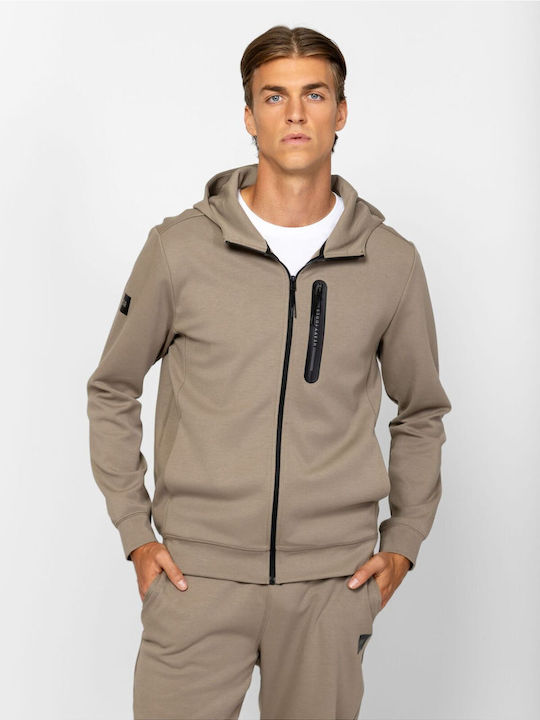 Sweatshirt With Hood Beige