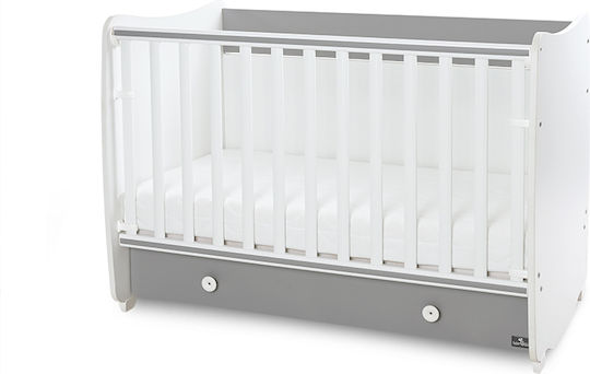 Lorelli Πολυμορφική Κούνια Matrix White / Stone Grey με Στρώμα & Συρτάρι