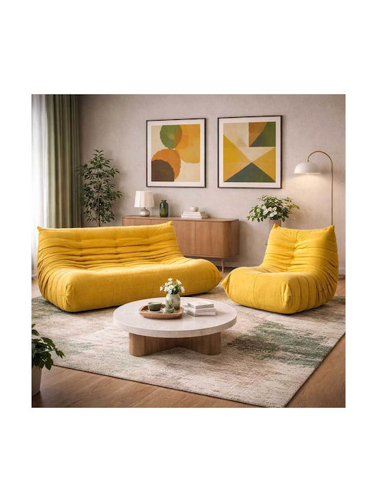 Lounge Modular Dreisitzer Sofa Curry 174x102x70cm