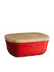Emile Henry Bread Box with Lid Ceramic 35.5x25cm