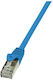 LogiLink F/UTP Cat.5e (Gigabit) Καλώδιο Δικτύου Ethernet 0.5m Μπλε
