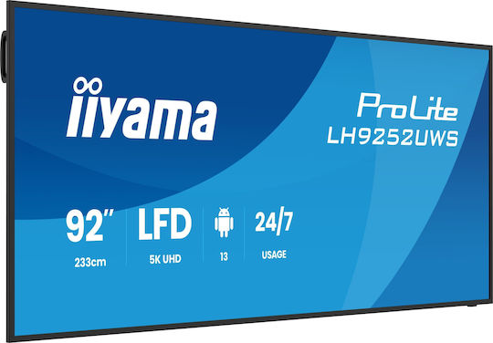 Iiyama LH9252UWS-B1AG Public Display 92" LED