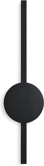 VenCore Modern Wall Lamp with Integrated LED and Warm to Cool White Light Black 11x5.5cm