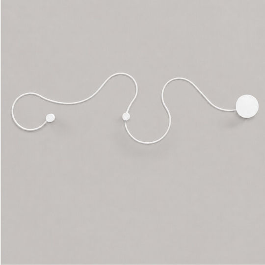 VenCore Modern Wall Lamp with Integrated LED and Adjustable White Light 33x6cm