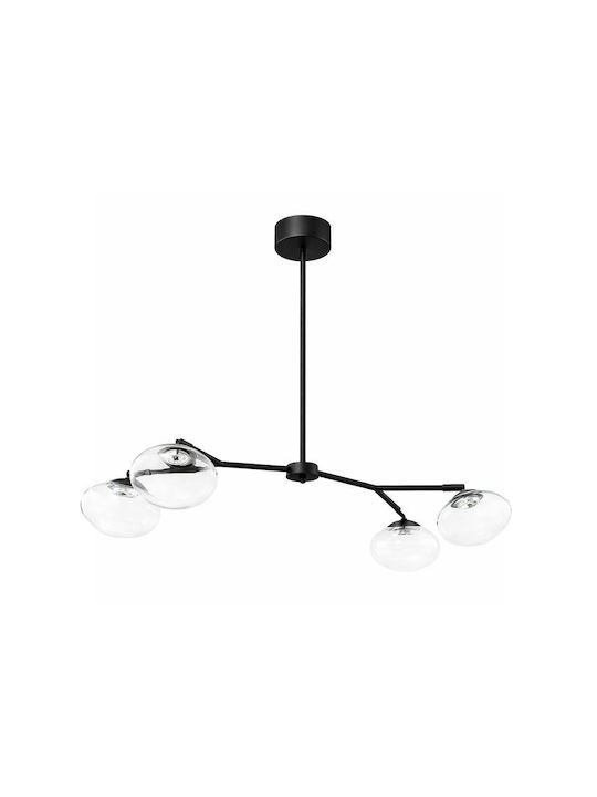 Luma Black LED Pendant Light with Warm White Light