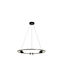 Luma Circular Black LED Ceiling Light with Warm White Light