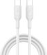 iNOS USB 2.0 Cable USB-C male - USB-C 100W Λευκό 1m