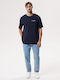 Open Inter Herrenbluse Sportliches T-Shirt Granatapfel