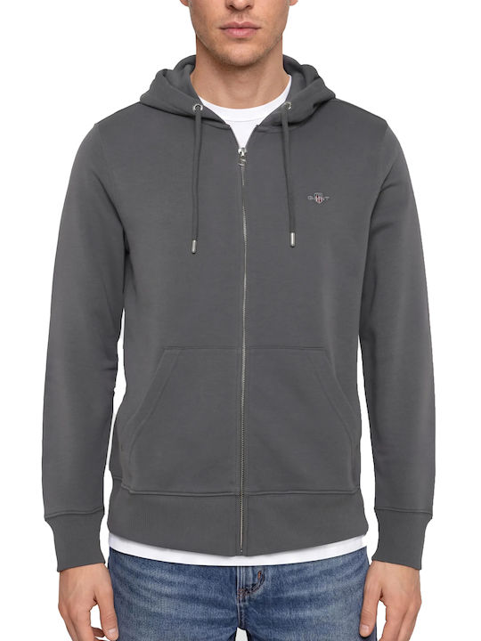 Gant Shield Суитшърт с качулка Mid Grey