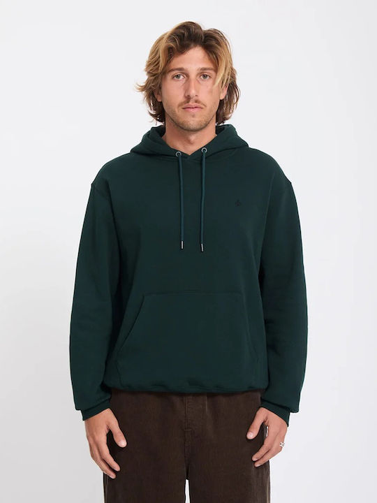 Volcom Single Φούτερ με Κουκούλα Πράσινο