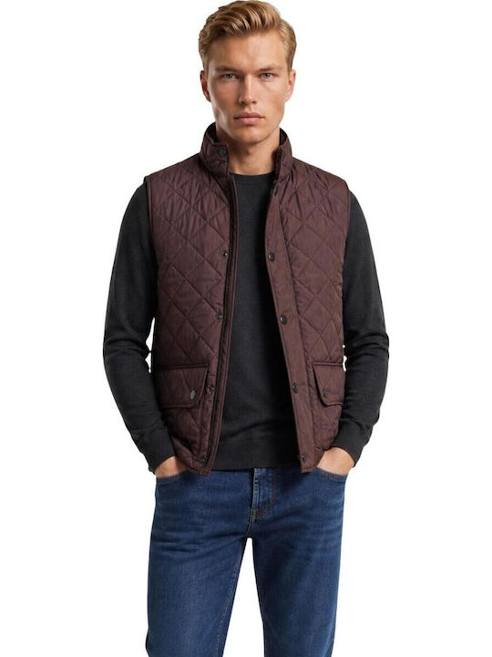 Barbour Ärmelloses Puffer Jacke Braun