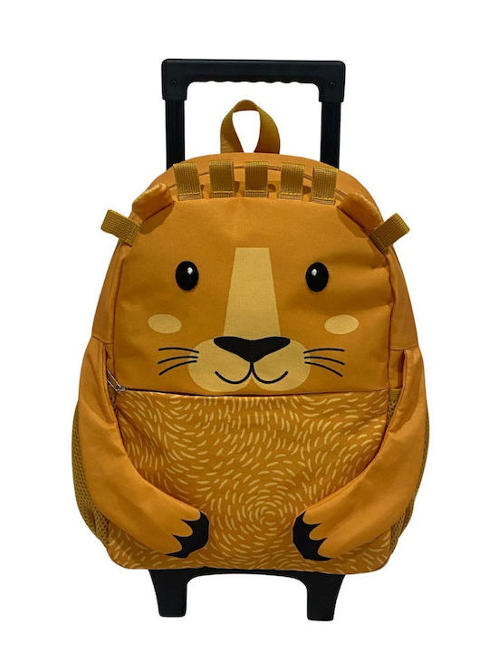 abo Have A Roarsome Day School Trolley Bag Kindergarten With Water Bottle Holder Green 26 x 12 x 35cm abo Have A Roarsome Day School Trolley Bag Kindergarten With Water Bottle Holder Green 26 x 12 x 35cm