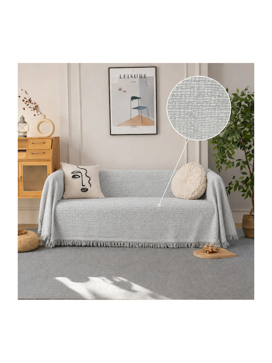 My Home Luxury Armchair Throw Chenille 180x180c...