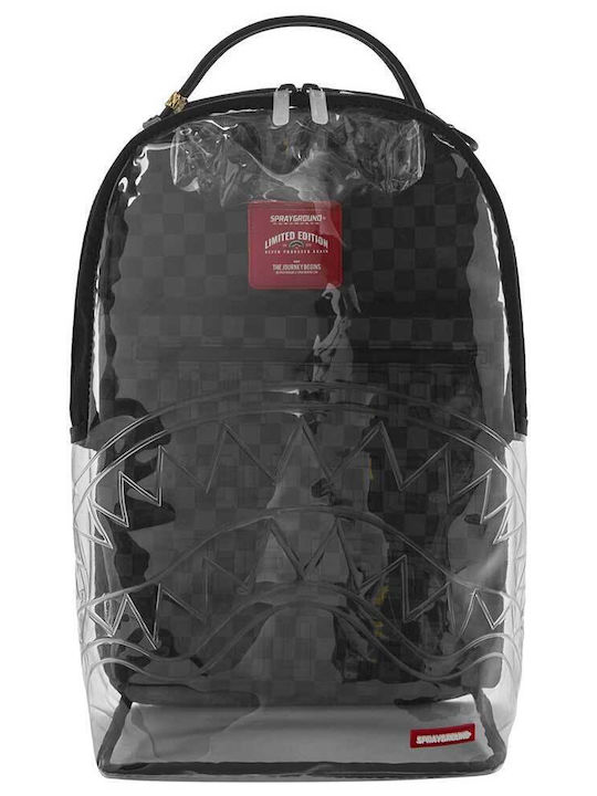 Sprayground Ghiozdan De Spate Pentru Școala Gimnazială - Liceu Cu Husă Pentru Sticlă De Apă Rucsac Clear Hidden Message Clear 29.2 x 15.2 x 45.7εκ