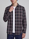 Long Sleeve Checked Black Shirt