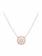 Senzio Belibasakis Halskette aus 9K Gold mit Zirkon