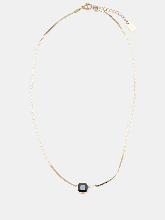 Luigi Luigi Halskette mit Schlange Design Schwarze