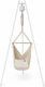 Membantu Aufhängige Hölzernes Kinder Schaukel 100x32x90cm Beige