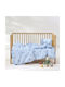 Kentia Σετ Βρεφικά Σεντόνια Λίκνου Βαμβακερά Prova Γαλάζια 70x120εκ. 2τμχ