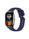 Amazfit Gts 4 Mini Stripe Texture 20mm Silicone Watch Band Midnight Blue