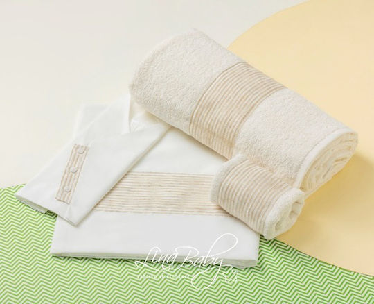 Lina Baby Set Tauföldecken Ecru 5 Stück