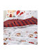 Kentia Set Kinderbettbezug Einzel mit Kissenbezug Baumwolle Alpu 165x245cm