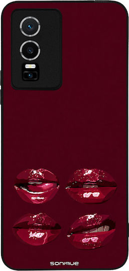 Калъф Sonique Diva Series Vivo Y74s Vivo Y76 5G Червени Устни