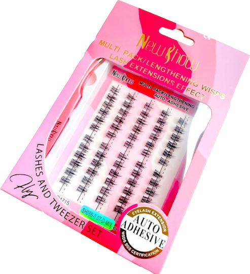 Neu & How Wimpern Extension Set Auto Klebstoff Falsche Wimpern Einzelpersonen Band Selbstklebend & Pinzette zur Anwendung