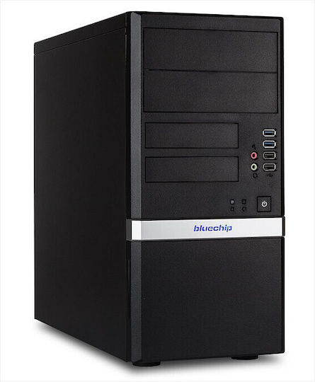 Bluechip BUSINESSline T3500 Настолен компютър i3-14100/16GB DDR5/500GB SSD/W11 Pro