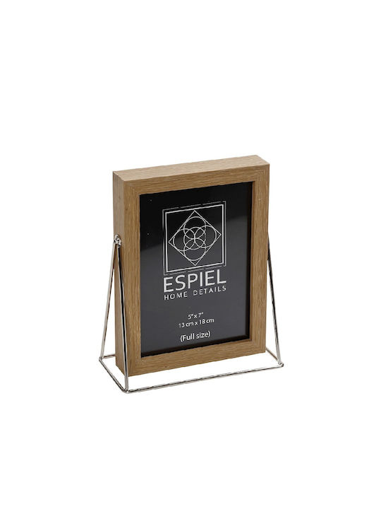 Espiel Κορνίζα Ξύλινη με Ασημί Πλαίσιο